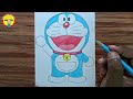 How to draw Doraemon - Step by step with Colored pencils || Easy drawing for Beginners