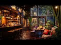 Cozy Ambience of Coffee Shop with Relaxing Jazz Music for Working, Studying ☕ Late Night Jazz Music