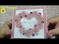 Herzkarte mit Vellum - Quadratisch - DIY / Tutorial