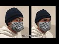 【Easy to Breathe】Face Mask With Filter Pocket Sewing Tutorial // Big Space Mask