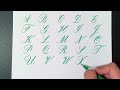 Writing the Copperplate Calligraphy Alphabet with a Pentel Touch Brush Pen