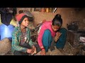 buff dry  soup curry & bread in Dharme brother's family || Rural Nepal @ruralnepall