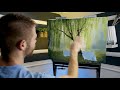 Willow Tree Sunlight Landscape Painting