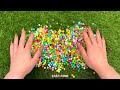 Rainbow Satisfying Video ASMR Candy Yummy Skittles PopTubes