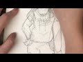 How to draw anime girl by pencil