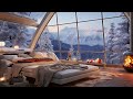 Winter Dawn in Cozy Bedroom Ambience with Smooth Jazz - Piano Jazz Music for Work, Study, Sleep