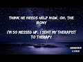 Alec Benjamin - I Sent My Therapist to Therapy [Lyrics] by Nemesis Lyric