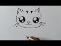 How to draw cat step by step Easy | Super easy drawing
