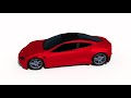 LowPoly - Tesla Roadster 2020 [TimeLapse]