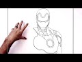 How To Draw Iron Man | Step By Step | Marvel