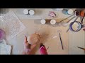 DIY plates using paper clay and That´s Crafty! stencils and paints