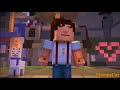 Youtubers react to CHOOSING TO LEAVE WITH PETRA / STAY!?!! - Minecraft Story Mode Season 2 EPISODE 5