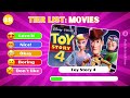 Ultimate Disney Movies Tier List🌟 | Rate The Disney Movies📽️