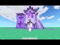 💜Minecraft But I Can Only Build With PURPLE!