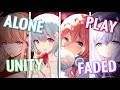 Nightcore - Play / Unity / Faded / Alone (Switching Vocals) 1 Hour
