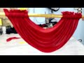 how to make swags and tails curtains(very easy and Beautiful swag)