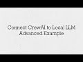 How To Connect Local LLMs to CrewAI [Ollama, Llama2, Mistral]