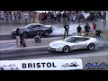 Worlds Fastest Stick Shift Blower 03/04 Cobra on Drag Radials at SCT Bristol