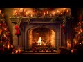 Christmas Fireplace 4K 🔥  Burning Fireplace & Crackling Fire Sounds (NO Music)