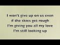 I Won't Give Up - Jason Mraz (Lyrics)