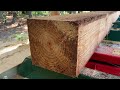 Why you should use a toe board with tapered logs on a sawmill