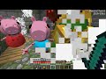 JJ and Mikey found Peppa Pig family EXE portals in minecraft! Challenge from Maizen!