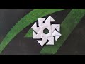 Origami - How to make a chakram-shuriken out of paper
