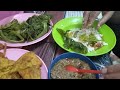 emak mukbang sambal terasi//lalapan daun pepaya//goreng tempe @tutirendy973