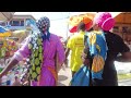 HUMAN TRAFFIC JAM IN AN AFRICAN MARKET. Makola Accra.  Ghana