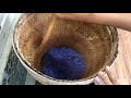How to steam purple sticky rice from Anchan flowers / Thai Recipe / How to Cook Thai Food