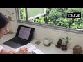 rainy day study with me [2 hours no break] | real time, no music, real rain