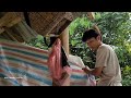 Build new house walls with bamboo. Binh's house will feel more secure and safe (part 1)