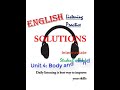 Solutions student's book. Unit 4  Body and mind - Improve English Listening skills
