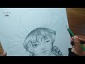 A girl drawing with hat||how to draw a girl ||cute Girl drawing ||easy drawing