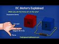 How does an Electric Motor work? DC Motor explained डीसी मोटर समझाया