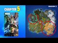 ENTIRE Evolution of the Fortnite Map! (Chapter 1 - Chapter 5 Season 2)