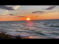 Sunset on Lake Huron 休伦湖的日落 Camping in Pinery park 露营