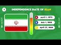 Guess The Independence Day | Quiz Challenge | Guess the Flag