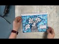 NEGATIVE PAINTING TECHNIQUE -Mixed Media Art Journal Tutorial-Building a Focal Image