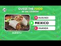 Guess the FOOD By the Country 🎌🍣 || 40 Food Quiz 🍕🍛