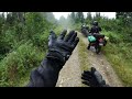 Soaked on the First Day | KLR 650 | DR650 | ADV Bike Ride | Song of the Siren | Part 2 | Island ADV