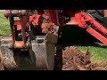 Kubota B26 Stump Removal