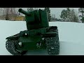 Soviet KV-2: Power in snowy terrain. Unstoppable! (RC 1/16)