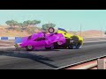 Drag Racing Crashes #3 - BeamNG Drive