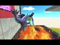One Punch Man Hit Monsters Into Portal or Lava - Animal Revolt Battle Simulator