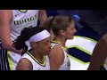 Last two minutes in first half of Indiana Fever vs Dallas Wings