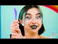Rainbow vs Black and White Challenge | Edible Battle by Multi DO Food Challenge