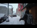 Downtown Portland Snowstorm during Rush Hour