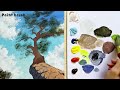 How to a fantasy landscape paint step by step? 🎋