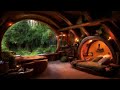Fall Asleep Instantly with Soothing Rain Sounds by the Window in a Hobbit Forest 🍃🌧️🏡
